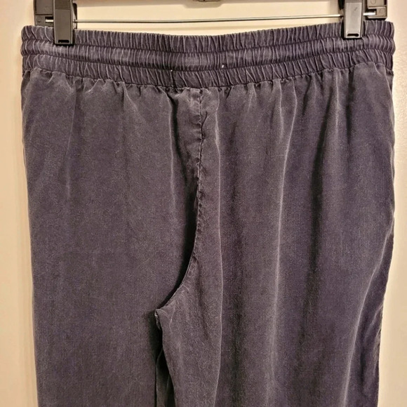 BELLA DAHL black wash Tencel Lyocell drawstring joggers athleisure gorpcore S - Picture 7 of 13